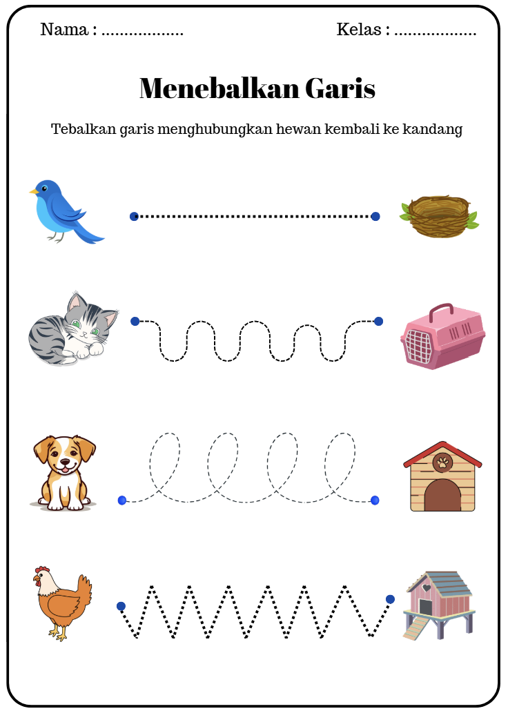 Hubungkan Hewan ke Kandangnya! (Download Gratis)